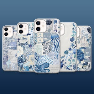Été Sea World Beach Coque pour iPhone 16Pro, 15, 14, 13, 12, Samsung S25, S24, S23, S22, A16, A55, A25, Pixel 9Pro, 8