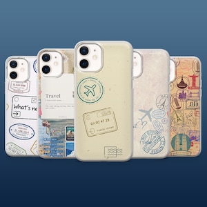 Travel Phone Case Adventure Vacation Journey Cover for iPhone 16Pro, 15, 14, 13, 12, Samsung S25, S24, S23, S22, A16, A55, A25, Pixel 9Pro,