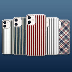 Vertical Stripes Phone Case Classic Retro Cover for iPhone 16Pro, 15, 14, 13, 12, Samsung S25, S24, S23, S22, A16, A55, A25, Pixel 9Pro, 8