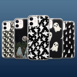 Ghost Phone Case Spooky Halloween keyword3 Cover for iPhone 16Pro, 15, 14, 13, 12, Samsung S25, S24, S23, S22, A16, A55, A25, Pixel 9Pro, 8
