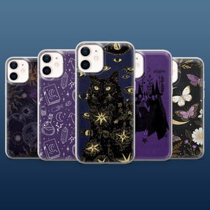 Witchy Phone Case Witchcraft Tarot Gothic Cover for iPhone 16Pro, 15, 14, 13, 12, Samsung S25, S24, S23, S22, A16, A55, A25, Pixel 9Pro, 8