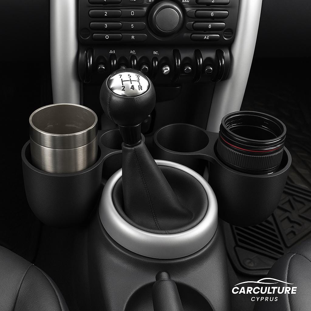 ミニクーパー　minicooper ビンテージ　インテリア　ガソリンスタンド MINI Cooper R53 Cup Holder Extender | Optional Bottom Insert