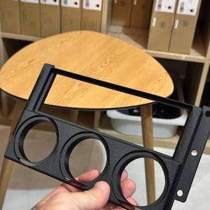 Mazda RX7 FC - Kit de instrumentos triple de 52 mm: radio DIN simple + panel de 3 instrumentos