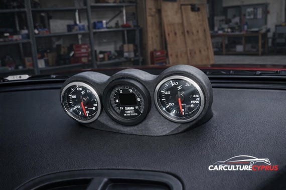 Mazda Triple Gauge Holder RX-7 FD3S 52mm Gauges Black - Etsy