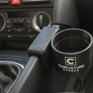 Cup Holder Insert for Audi A3 | Custom Fit Console Organizer | Car Accessories, Interior Upgrade, Easy Install, Durable and Washable