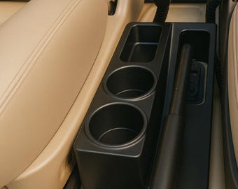 Suzuki Samurai Cup Holders Center Console – 2 Cups & Storage Tray black