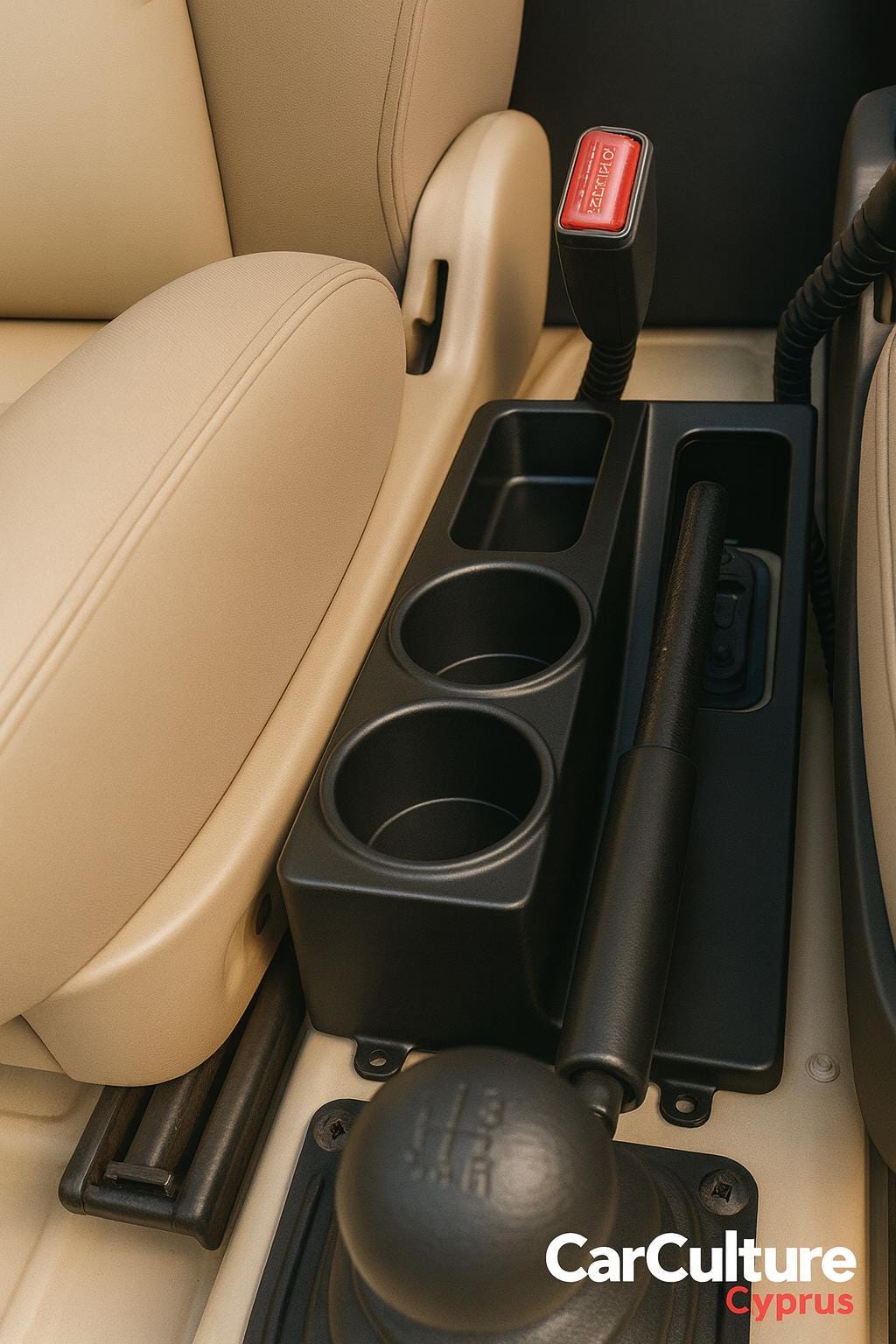 Suzuki Samurai Cup Holders Center Console – 2 Cups & Storage Tray