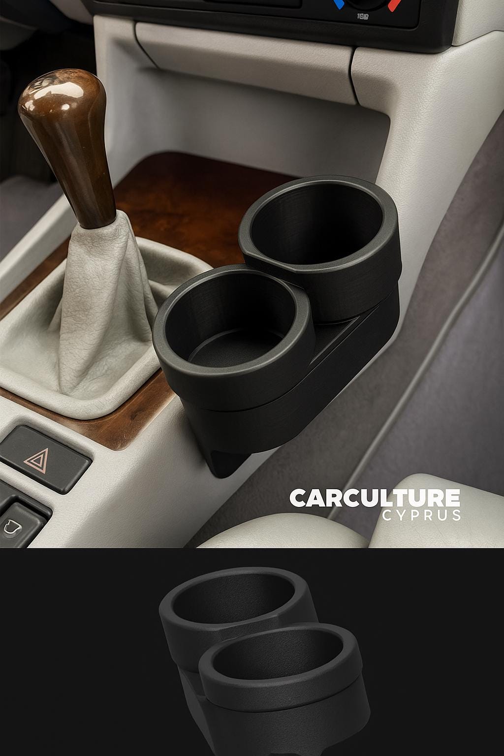 thumbnail image 2 of Portable Car Cup Holder Drink Mount For Door Side Black Design 2 of 14
