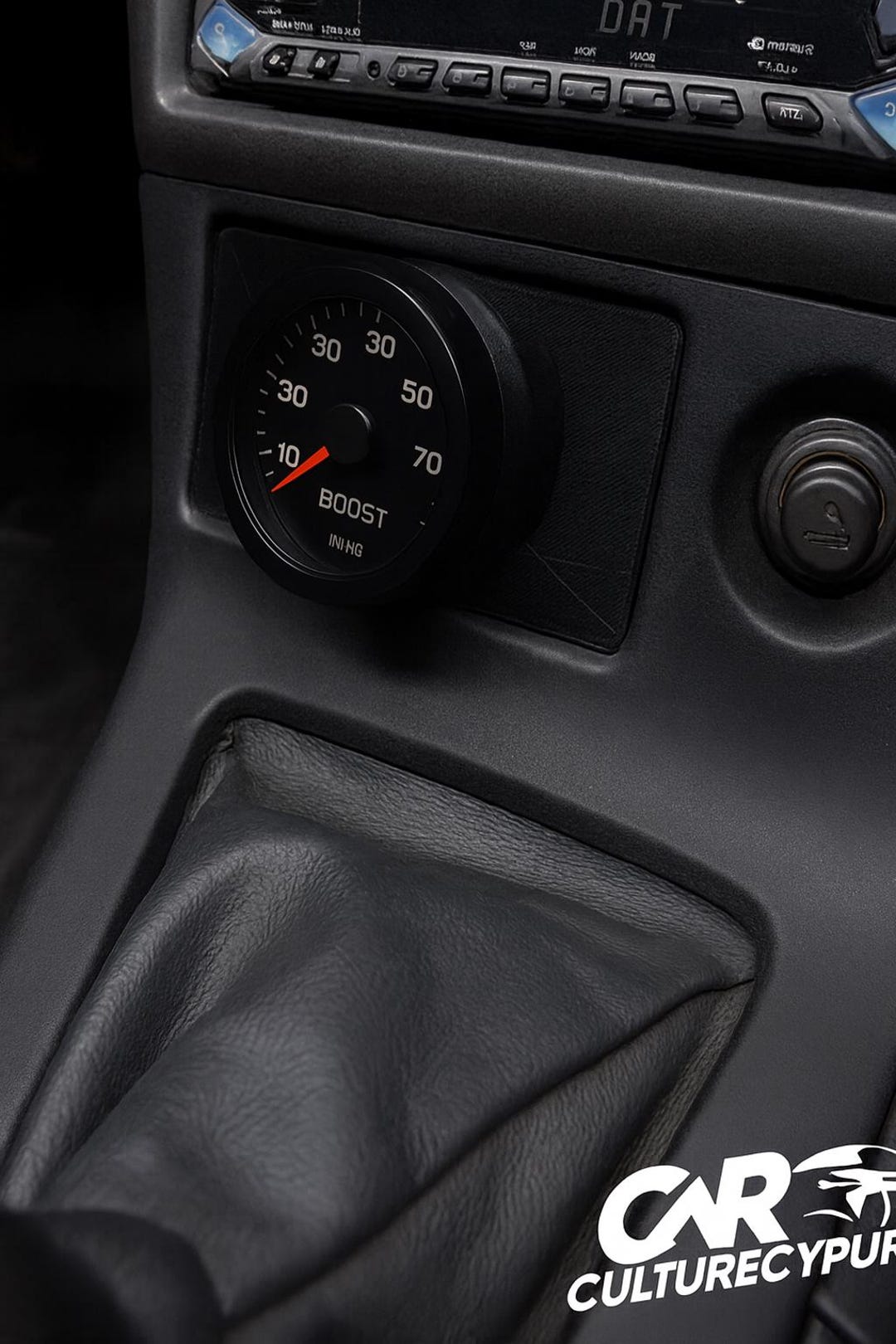 Nissan Skyline GTR R34 Gauge Pod Ashtray: 52mm Pressure Gauge