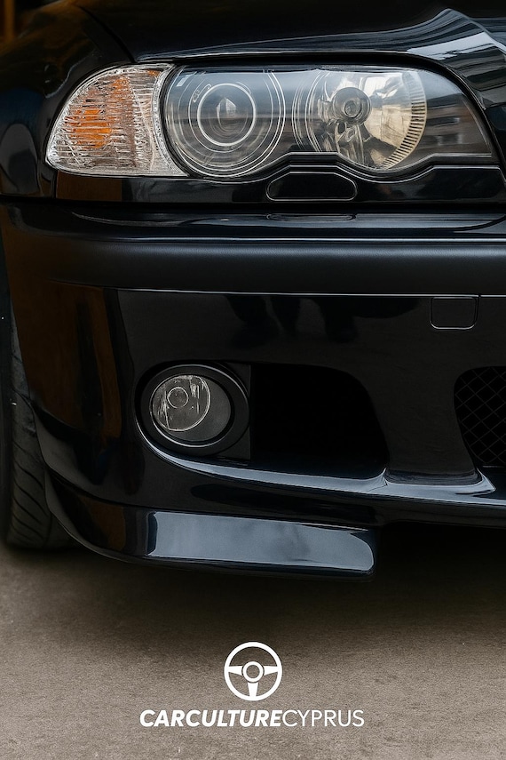 BMW E46 M-Tech Style Front Bumper With Clear Fog Lights - 1999-2005 Sedan (Unpainted)