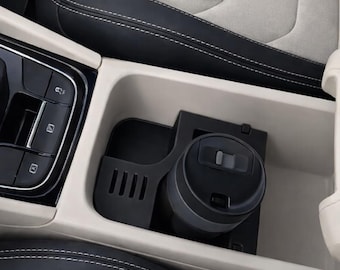Skoda Kodiaq Cup Holder Organizer Center Console  | Removable Pots Design black