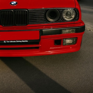 BMW E30 Intake Duct: High Beam Delete, Track/Drift Mod Black