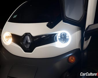 Renault Twizy ledkoplampsteunen set van 2 | Aftermarket led-montagesteunen zwart