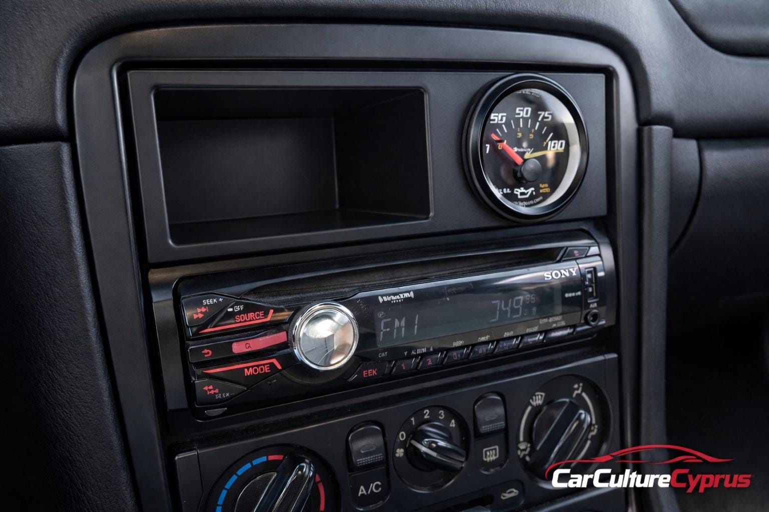 Mazda Single DIN MX-5 Miata NB Dash Cubby With 52mm Gauge Pod