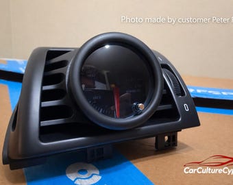 Módulo de instrumentos para BMW E46 con manómetros turbo de 52 mm, color negro