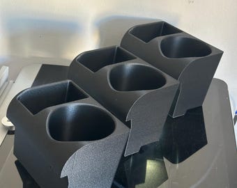BMW E46 ashtray delete with Cup Holder and Storage - Direct Fit for BMW E46 Interior, Rear Console Accessory