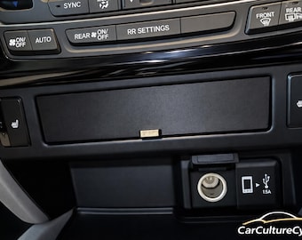 Honda Ridgeline Cubby Tray Drawer Dash  – 3 Versions (No Divider / Coin / Enlarged) black
