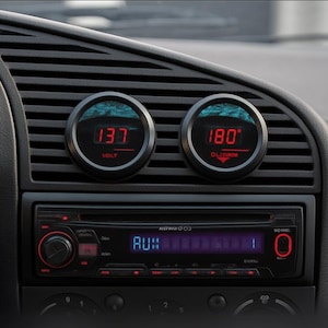 BMW E36 Center Vent Gauge Pod | Blank Plate, Vent Only, 52mm & 60mm Gauge Holder Options