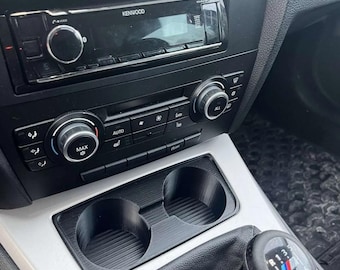 BMW E90 E91 Cup Holder Insert | Custom 3D Printed Dual Drink Holder for 2005–2012 3 Series Center Console