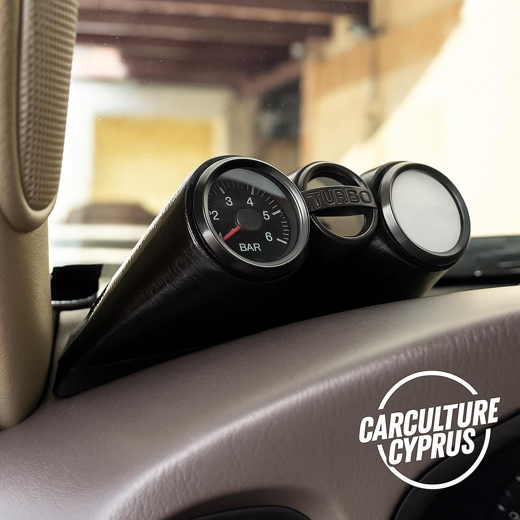 Double Gauge Hood Pod for Nissan Patrol Y61 (Pre-2005) – 52mm Dual Mount