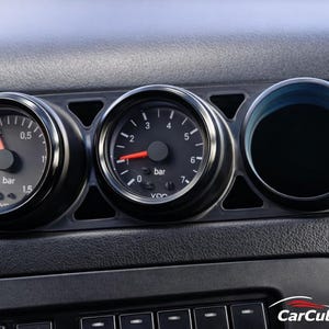 Nissan mätarventilationshylsa 240SX S13 – Trippel 52 mm instrumentpanelfäste – vänster- eller högerstyrd svart