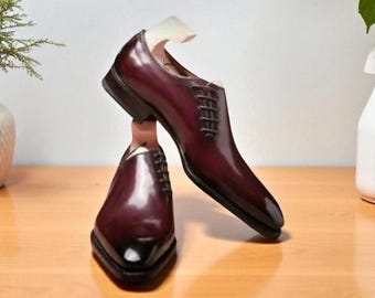 Joseph Abboud Owings Cap Toe Lace up Oxfords 9 D Burgundy  display picture 2