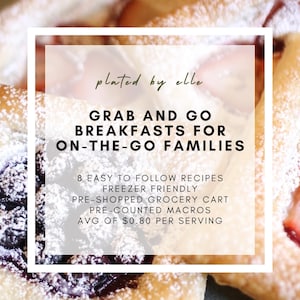 Freezer Friendly Grab and Go Breakfast Meal Plan: 8 Freezer-Friendly Recipes - Budget Meal Plan