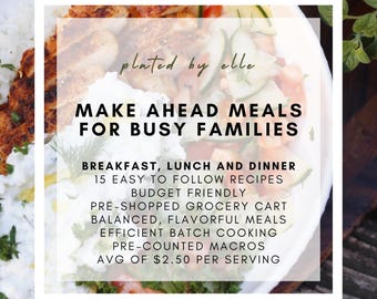 Bereiten Sie Mahlzeiten im Voraus für beschäftigte Mütter vor - Frühstück, Mittag- und Abendessen, Budget-Speiseplan