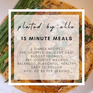 Busy Weeknights Budget Meal Plan