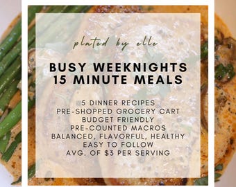 Refeições rápidas de 15 minutos para noites de semana corridas - Jantares fáceis e econômicos