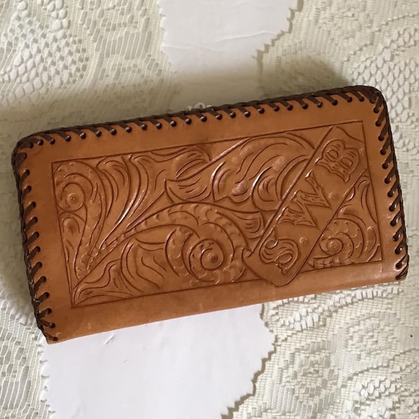 Hand Tooled Wallet - Etsy