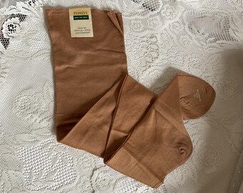 Vintage 1940's Stockings Seamed Thigh High Winter Weight *Penney's* Deadstock Never Worn Marked Size 10