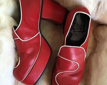 mens vintage platform shoes