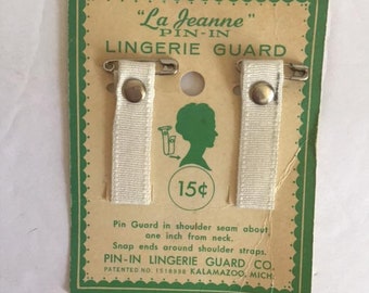 Vintage 1920's 1930's Lingerie Pins *La Jeanne* Pin-In Lingerie Guard