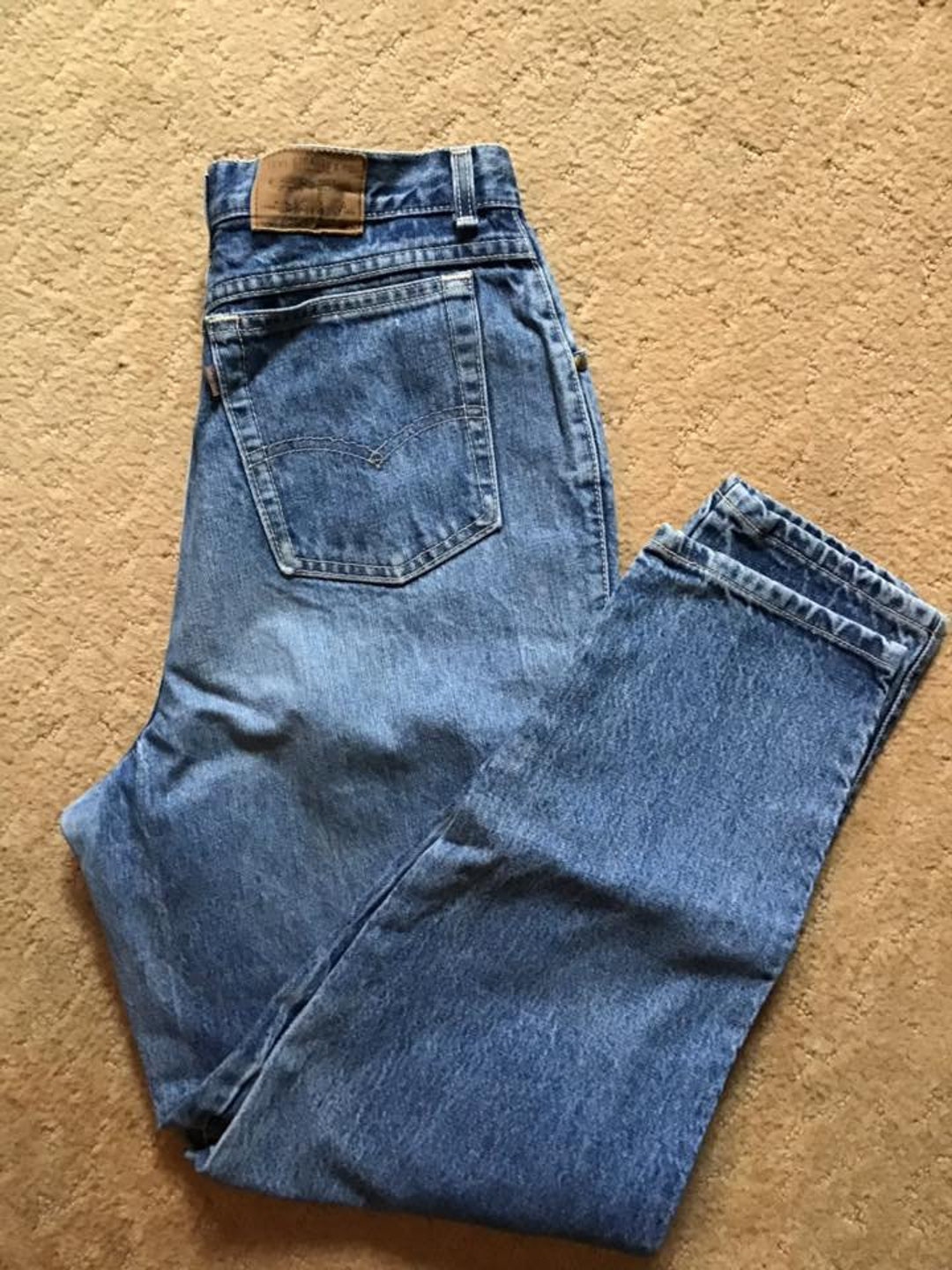 Vintage 1970's 1980's Jeans Levi's MOM Denim Jeans Faded Wash 2 Front ...