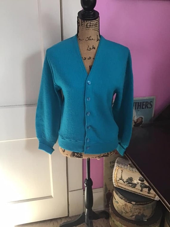 Vintage 1960's 1970's Sweater Cardigan *Arnold Pa… - image 1