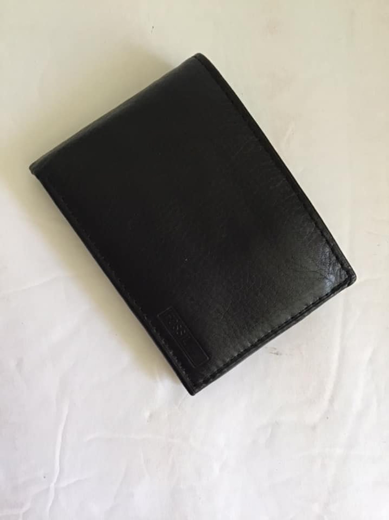 Vintage 1990's Y2K Wallet Black Genuine Leather Mens | Etsy