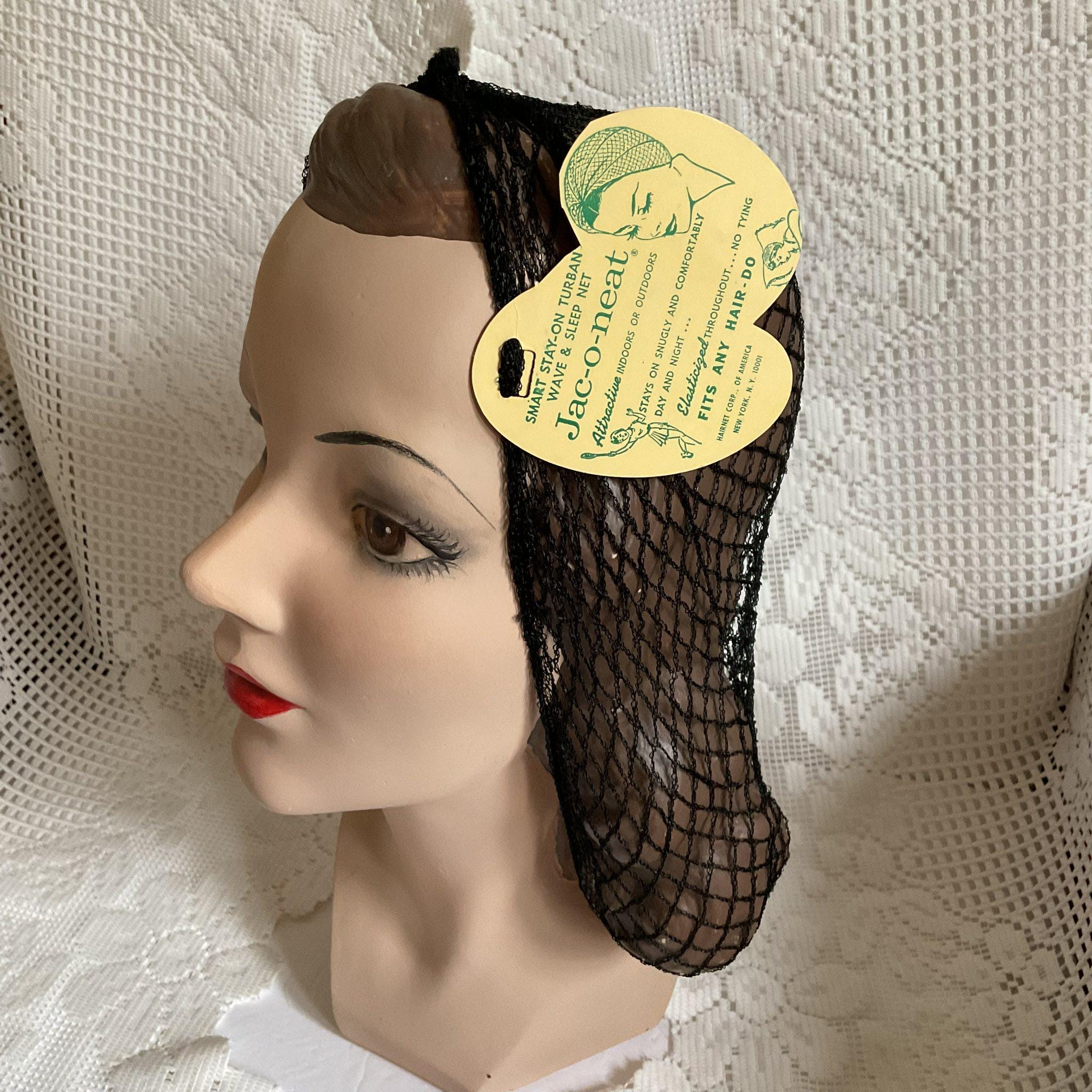 Vtg 1950s 60s Beaded Snood Hair Net Pearl AB Crystal Satin Bows Comb Fascinator White Snood Pearls - Etsy main image 2