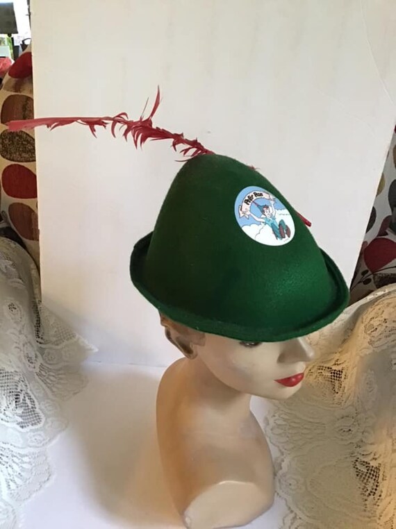 Vintage 1970's 1980's Hat Green Character Costume… - image 3