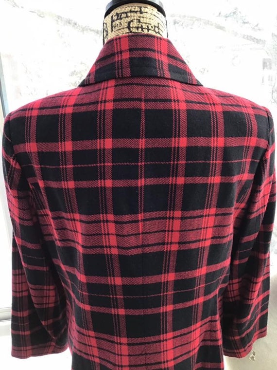 Vintage 1990's Jacket Blazer Double Breasted Wool… - image 8
