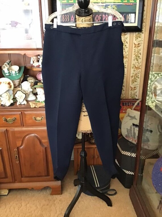 Vintage 1940's 1950's Pants Ski/Winter Dark Blue W