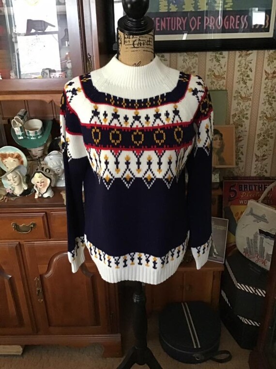 Vintage 1970's Sweater Ski Winter Acrylic *JCPENN… - image 7