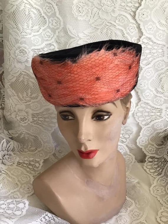 Spider Web Tilt Hat Halloween Black and Gold Hat, Spiderweb Hat for Costuming  main image 4