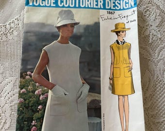 Ubrania w stylu vintage z lat 60. i 70. XX wieku, Vogue Couturier, projektanci Federico Forquet* nr 1867