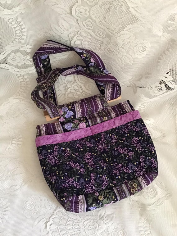 Vintage 1990's Y2K Purse Handbag Purple Lavender … - image 5