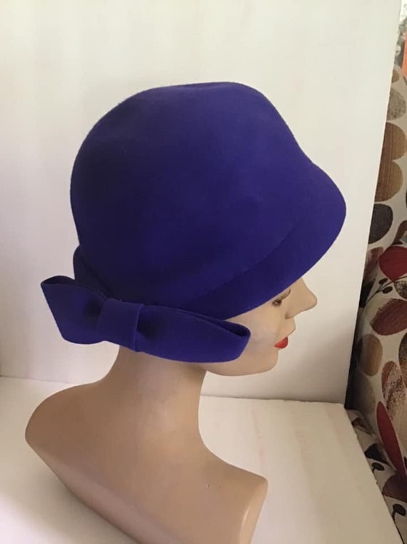 Vintage 1950's 1960's Hat Light Blue *Dachettes De