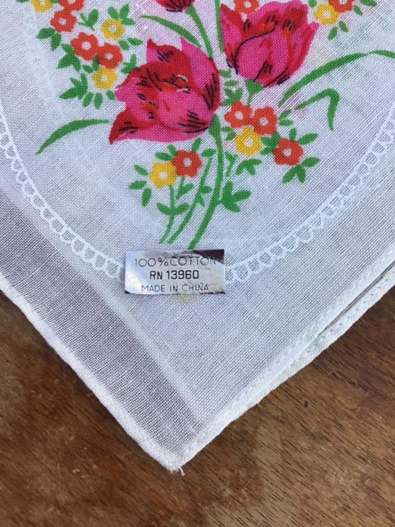 Vintage 1960's 1970's Handkerchief Hankie Deadsto… - image 1