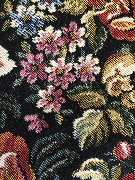 Vintage 1970's Clutch Hand Bag Purse Floral Fabri… - image 3
