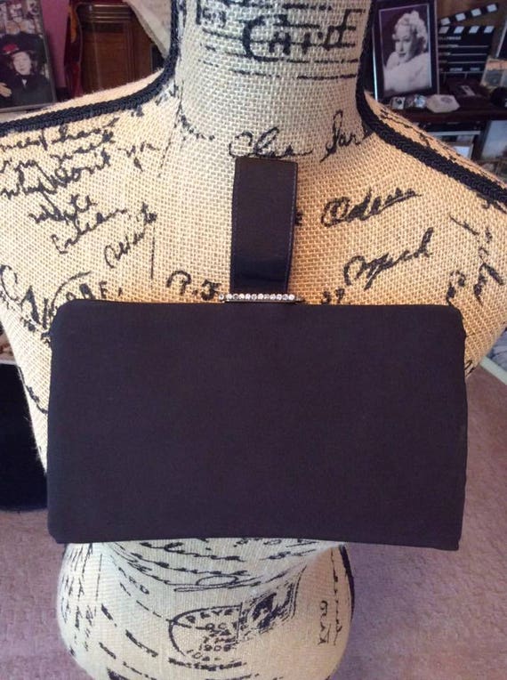 Vintage 1940s 1950s Clutch Handbag Purse Label Is… - image 1