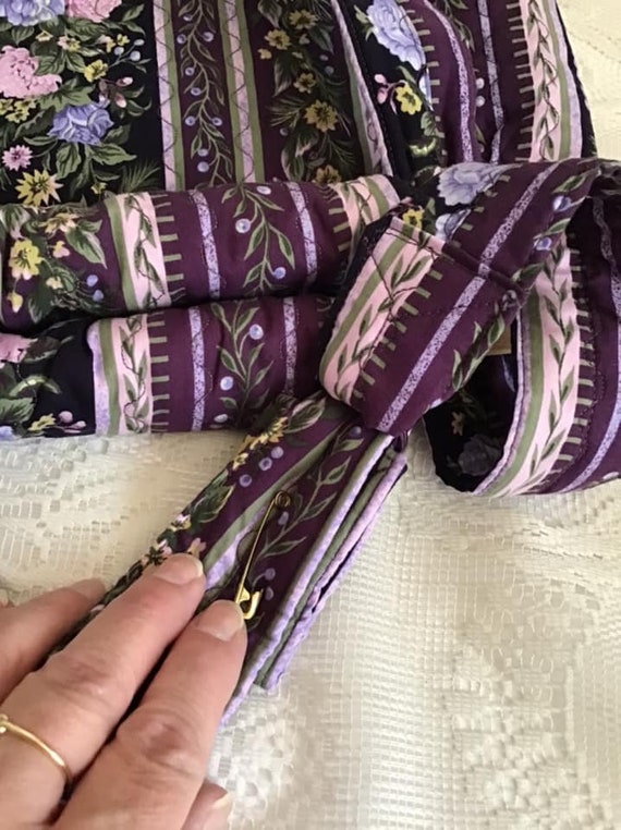 Vintage 1990's Y2K Purse Handbag Purple Lavender … - image 8